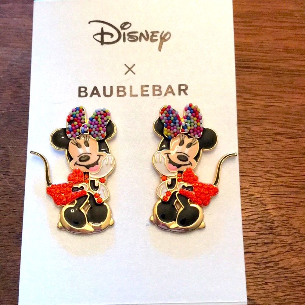 Disney x Baublebar Minnie Earrings. NWOT